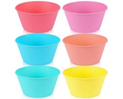 Kommen Set Plastic 12,5 cm, 400 ml 6 stuks - Kom - Schalen - Schaaltje - Kommetje - Schaal