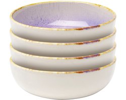 Kommen Shirley paars Ø18cm (4/set) Kare Design