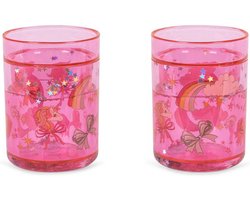 Konges Sløjd 2 Pack Glitter Bekers - 2 stuks - Rainbow Bow