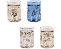 Konges Sløjd 4 Pack Glitter Bekers - 4 stuks - Multi