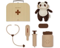 Konges Sløjd Dierenarts Set - Silicone speelgoed dierenarts set - Panda