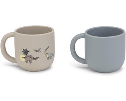 Konges Slojd - Drinkbekers - 2 pack - Siliconen - Dino