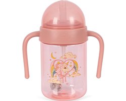 konges sløjd drinkfles met rietje horn stars - 330 ml