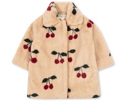 Konges Slojd Fuzzie Coat Grs Jassen Meisjes - Winterjas - Beige - Maat 92