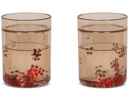 Konges Slojd glitter bekers Cherry 2-pack