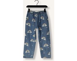 Konges Slojd Magot Frill Pants Gots Jeans Meisjes - Broek - Blauw - Maat 98