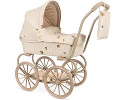 Konges Sløjd Minnie Poppenwagen/Doll Pram - Opvouwbaar - Lemon
