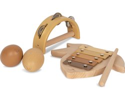 Konges sløjd Music set Lemon FSC - Konges sløjd Muziekset Lemon - Houten speelgoed - Muziek speelgoed