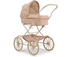 Konges Sløjd Poppenwagen/Doll Pram Vintage - Opvouwbaar - Cherry Blush