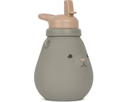 konges sløjd siliconen drinkfles teddy - whale - 400ml