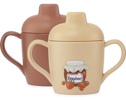 Konges Sløjd - Tuitbekers (Set van 2) - Tuitbekers - Fraise