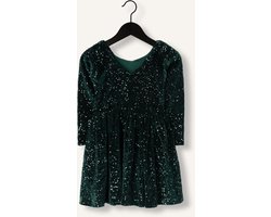 Konges Slojd Viola Dress Meisjes - Jurk - Donkergroen - Maat 122/128