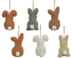 Konijn teddy l3b6h11cm a6 Decoris