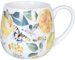 Könitz gezellige mok Fruity Tea Lemon - Victoria Lowe, koffiemok, beker, mok, porselein, 420 ml, 11 1 143 2604