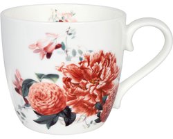 Könitz mok Gardening - Red Peony, beker, koffiemok, bone china, kleurrijk, 425 ml, 11 2 057 2669