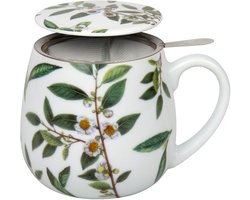 Könitz mok met zeef en deksel My Favourite Tea groene thee, theemok, beker, porselein, 420 ml, 11 5 143 2224