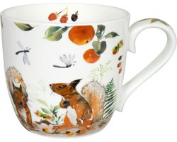 Könitz Mok Victoria Lowe - Herfst Eekhoorn, koffiemok, beker, koffiemok, bone china, 450 ml, 11 2 057 2615