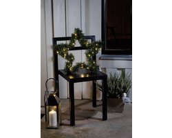 Konst Smide - Deurkrans Spar met Ledverlichting - Groen - LxB 45x45cm