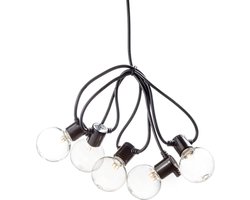 Konstsmide 2374-800 Party-lichtketting Buiten Energielabel: G (A - G) werkt op het lichtnet Aantal lampen 60 LED Amber Verlichte lengte: 4.75 m