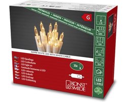 Konstsmide 6302-102 Mini-lichtketting Binnen Energielabel: G (A - G) werkt op het lichtnet Aantal lampen 35 LED Warmwit Verlichte lengte: 5.1 m