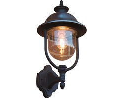 Konstsmide 7239 - Wandlamp - Parma wandlamp opwaarts 43cm 230V E27 - matzwart/RVS