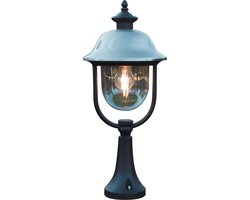 Konstsmide 7241 - Wandlamp - Parma sokkellamp 52cm 230V E27 - matzwart/RVS