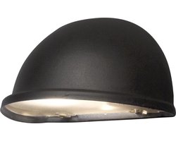 Konstsmide 7325 - Wandlamp - Torino wandlamp kwartrond flush klein 230V E14 - matzwart