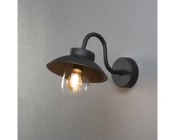 Konstsmide Buiten Wandlamp Vega Mini | Max. 1x 7W GU10 | Zwart Aluminium | IP44