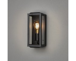 Konstsmide Carpi Wandlamp Buiten S - E27 - IP44 - Zwart