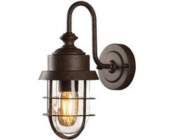 Konstsmide Cerignola Wandlamp Buiten - E27 - IP44 - Roest