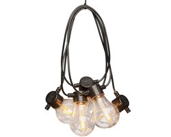 Konstsmide Decoratie lichtsnoer - 10 peer lampjes/bollampjes - warm wit/extra warm wit - 4,5 meter - tuinverlichting - kerstverlichting