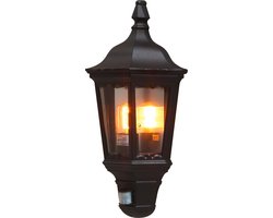 Konstsmide Firenze - Wandlamp flush 49.5cm - 230V - E27 bwm- matzwart