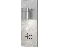 Konstsmide Huisnummerlamp Modena 41 Cm Gu10 35w Staal Zilver