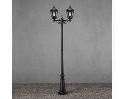 KonstSmide Klassieke buitenlantaarn Firenze 2-lichts zwart - 7234-750