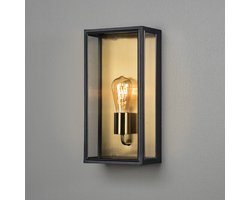 KonstSmide Landelijke muurlamp Carpi zwart met goud - 7349-758
