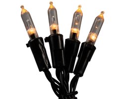 Konstsmide Lichtketting | 40 Lichtpunten Extra Warmwit | 5,85m Zwarte Kabel | Op Batterij (3xAA, excl.) | Met Timer | Spacing 15cm | Voor Buiten