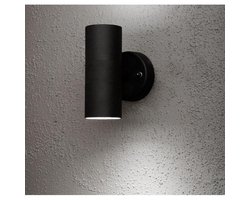 Konstsmide Modena - Wandspot twin 17cm - 230V - GU10 - matzwart