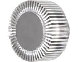 Konstsmide Monza LED 1x 5W - Wandspot flush 15cm - 230V - 3000K - zilver