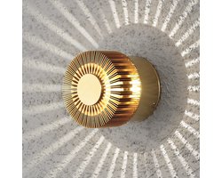 Konstsmide Monza Wandlamp Buiten - LED - 3000K - IP54 - Messing