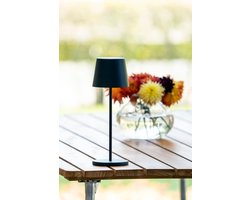 KonstSmide Oplaadbare tafellamp Vence zwart - 7888-750