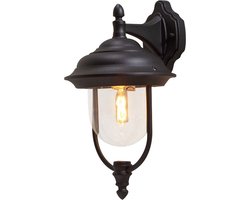 Konstsmide Parma Wandlamp Buiten Up - E27 - IP43 - Zwart