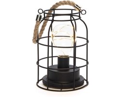Konstsmide Stormlantaarn - Moderne Tafellamp - Aluminium - Zwart