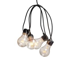 Konstsmide® Sweden 2396 - Lichtsnoer koppelbaar 10L LED - 10m - dimbaar - max 40m - extra warmwit - voor buiten