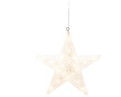 Konstsmide Verlichte kerstster - hangend - 40 cm - 40 led lampjes - warm wit - buiten gebruik - kerstverlichting