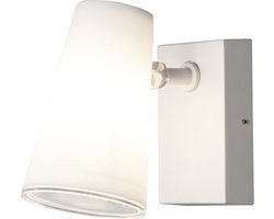 Konstsmide Wandlamp - Fano 25W 230V - Staal - 22 cm Wit