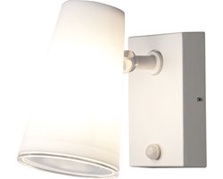 Konstsmide Wandlamp Fano Sensor 21,5 Cm E27 25w 230v Staal Wit