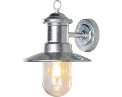Konstsmide Wandlamp Napoli 60w 230v 31 Cm E27 Staal Zilver
