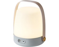 Kooduu Lite-UP Sky Blue - Deense Design LED-lamp - 4 Lichtstanden - Dimbaar - Staande Lamp - Tafellamp - Nachtlamp - Slaapkamer Lamp - Ingebouwde Oplaadbare Accu - Tot 24 uur lang Sfeer Verlichting - Draadloos
