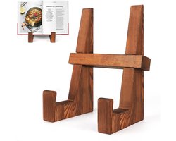 Kookboekstandaard - Boekenstandaard Hout - Rek - Boeken Houder - Kookboekhouder - Leesboek Standaard - Muziekboek - Tablet Standaard - Bordenrek - Rekken - Book holder - Bordenstandaard - Bordenhouder - Bladzijdehouder