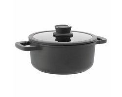 Kookpot antikleef Stone 24x11cm - Zwart - PFAS-vrij